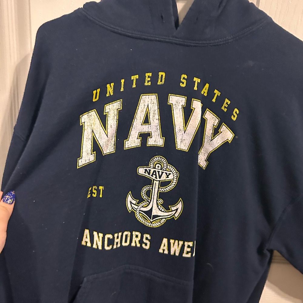 Navy hoodie